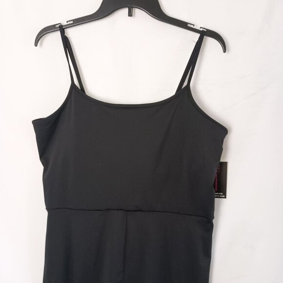NoBo Black Spaghetti Strap Jumpsuit Stretchy Slim Leg Size XL NWT - Picture 3 of 8
